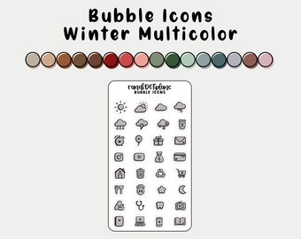Bubble Icons - Winter Multicolor
