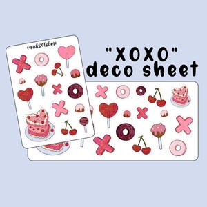 Deco - XOXO - Planer Aufkleber