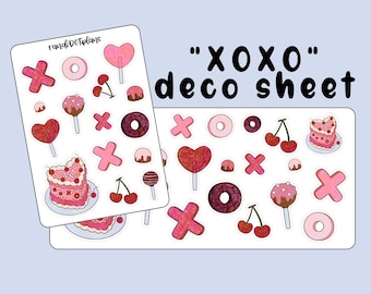 Deco - XOXO - planner stickers