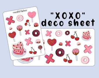 Deco - XOXO - pegatinas del planificador