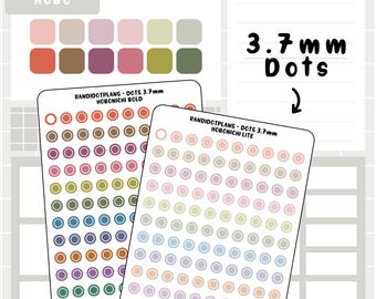3.7mm Dots - Hobonichi Multicolor
