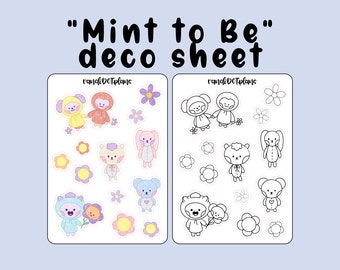 Deco - Plushies and Cuddly Friends - planner stickers