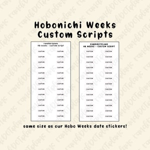 Custom Scripts - Hobo Weeks