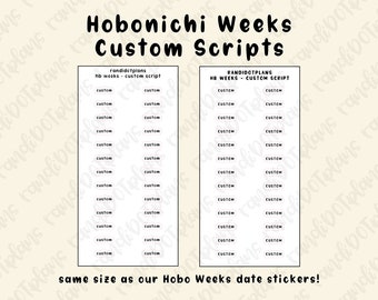 Custom Scripts - Hobo Weeks