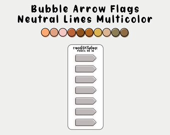 BUBBLE ARROW FLAGS - Neutral Liner Multicolor