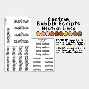 Custom Bubble Scripts - Neutral Liner Multicolor