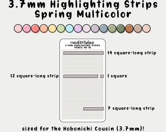 Highlighter Strips - Spring Multicolor