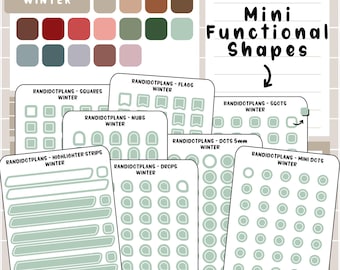 Mini Functional Shapes - Winter Multicolor