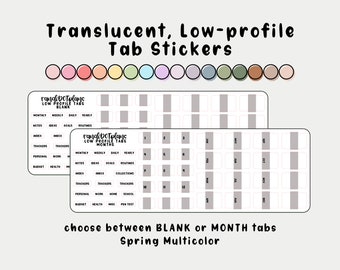 Tab stickers - Spring Multicolor