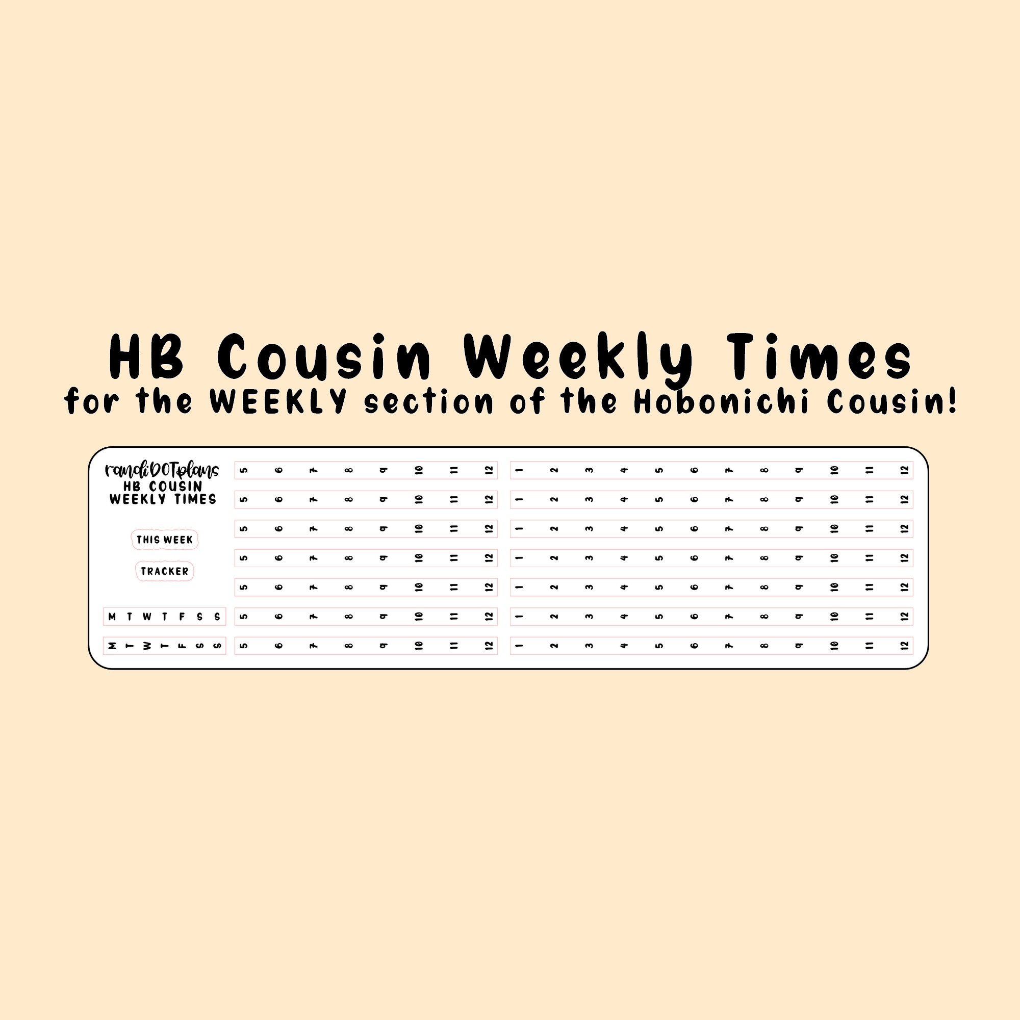 HB Cousin time strips for the Weekly pages