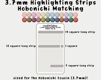 Highlighter Strips - Hobonichi Multicolor