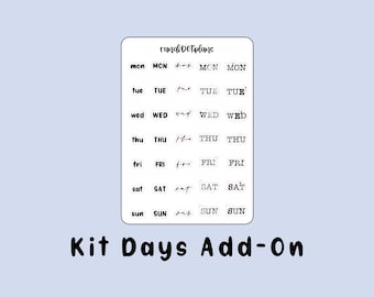 Tage - Kit add on Sheet, a la carte