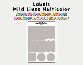 Étiquettes - Mild Liner Multicolor