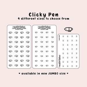 Clicky Pen - Hand Drawn Icon Stickers for Your Paper Planner - Etsy