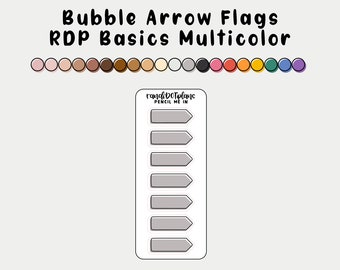 Banderas de flechas de burbujas - RDP Basics Multicolor