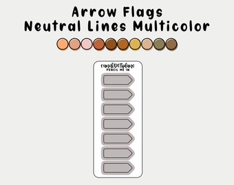 ARROW FLAGS - Neutral Liner Multicolor