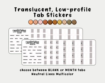 Tab stickers - Neutral Liner Multicolor