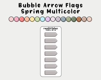 Bubble Arrow Flags - Spring Multicolor