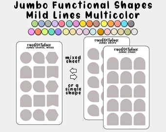 Jumbo Functional Shapes - Mild Liner Multicolor