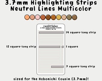 Textmarker Streifen - Neutral Liner Multicolor