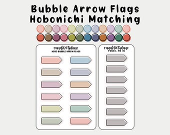 Bubble Arrow Flags - Hobonichi Multicolor