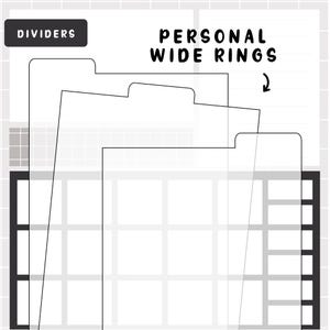 Persönliche breite Ringe - Tab Divider