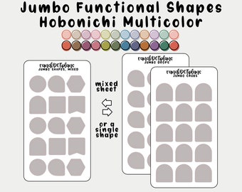 Jumbo Functional Shapes - Hobonichi Multicolor