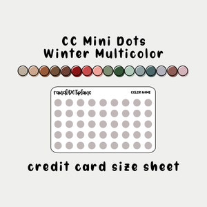 Credit Card Mini Dots - Winter Multicolor