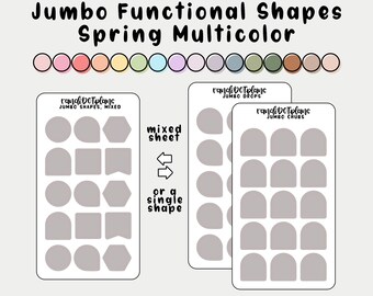 Jumbo Functional Shapes - Spring Multicolor