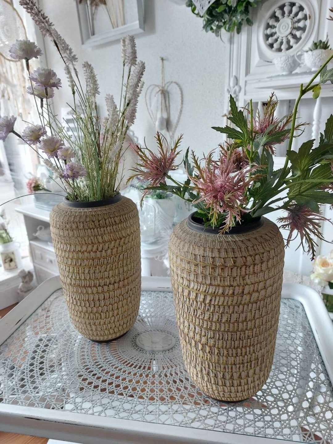 Old Vintage Clay Vase From France Flower Vase Etsy