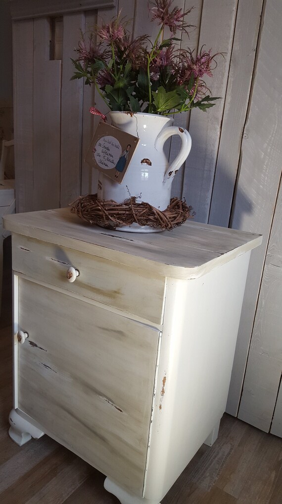 Night Cupboard Small Chest Of Drawers Shabby Chic Etsy