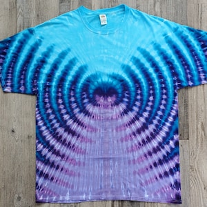 Ripple Tie Dye T-shirt, Custom Made Tie Dye, Made to Order Tie Dye, Massachusetts Made Tie Dye Clothing