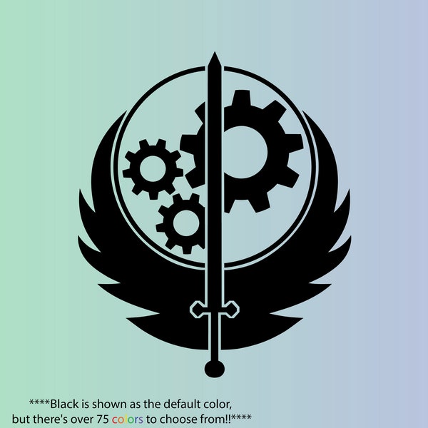 Fallout - Brotherhood of Steel Decal [single color]