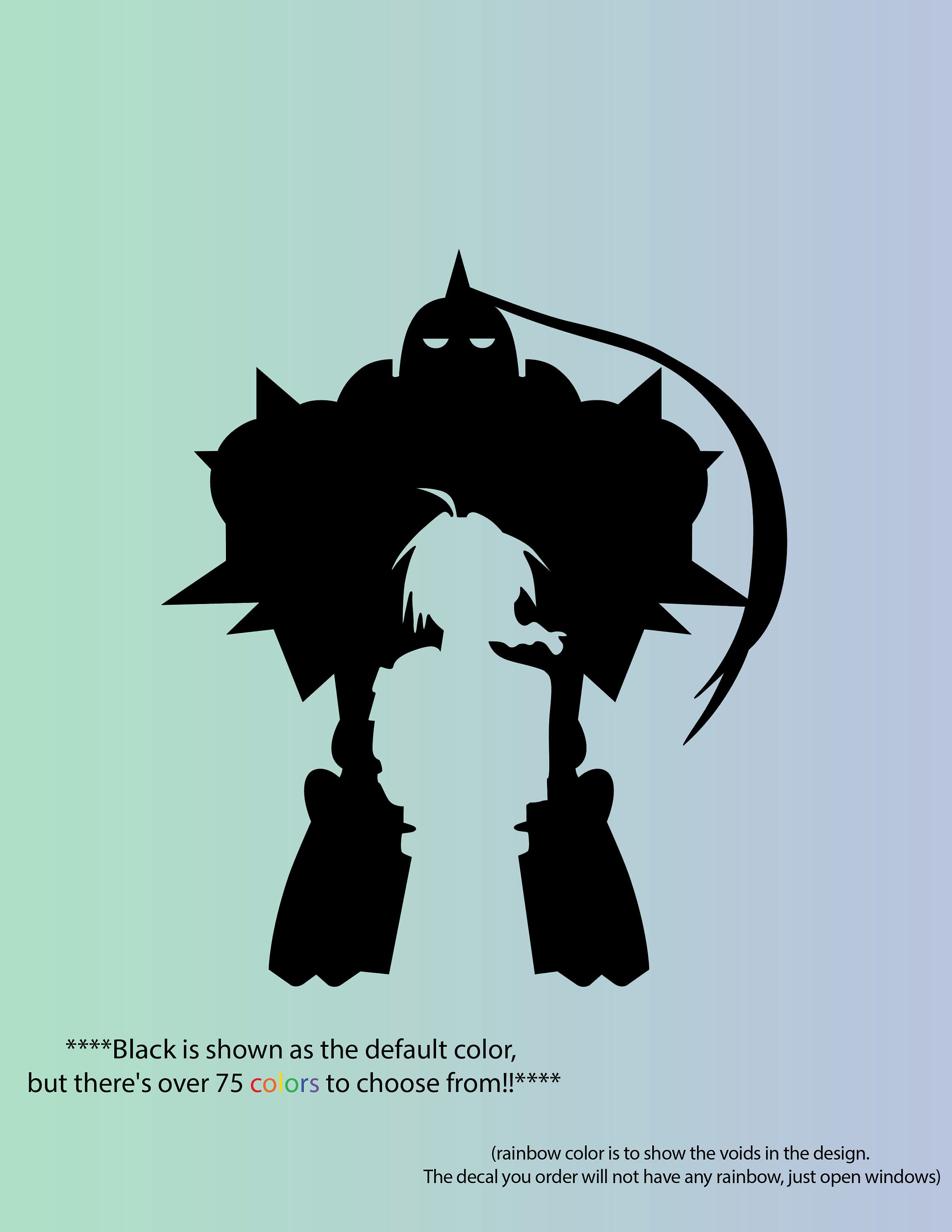 Fullmetal Alchemist brotherhood Anime Car Window Decal Sticker E002