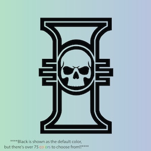 Warhammer 40k Cryptos Inquisition Skull Decal image 1