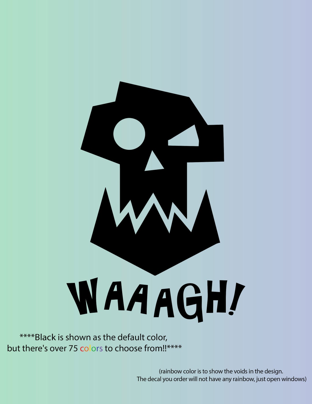 Warhammer 40k Orks WAAAGH Decal - Etsy