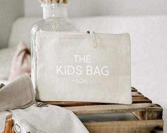 Diaper bag with name / cosmetic bag / Kids bag / Travel documents child / Personalized