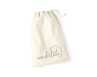 Personalized sustainable cotton gift bag / "miracle bag"