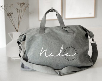 Travel bag with name / clinic bag name child / gift for birth