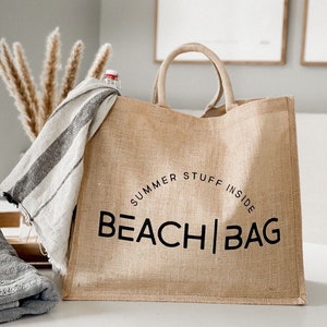 Beach Bag XXL / Strandtasche Jute