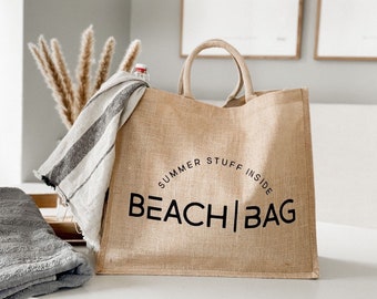 Beach Bag XXL / Strandtasche Jute