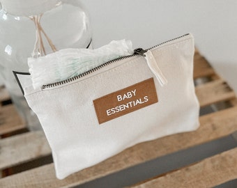 Diaper Bag Modern / Simple / Label Leather Look