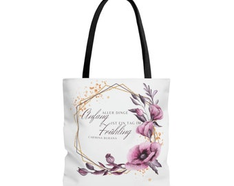 Frühlingsgefühle - Aller Dinge Anfang ist ein Tag im Frühling - Einkaufstasche - Shopper - Bag - Tote - Beutel