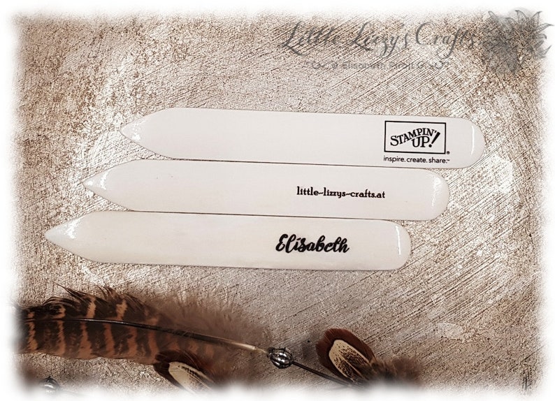 11,90EUR/Stk. personalisierte Stampin' Up Falzbeine/Bonefolder Bild 1