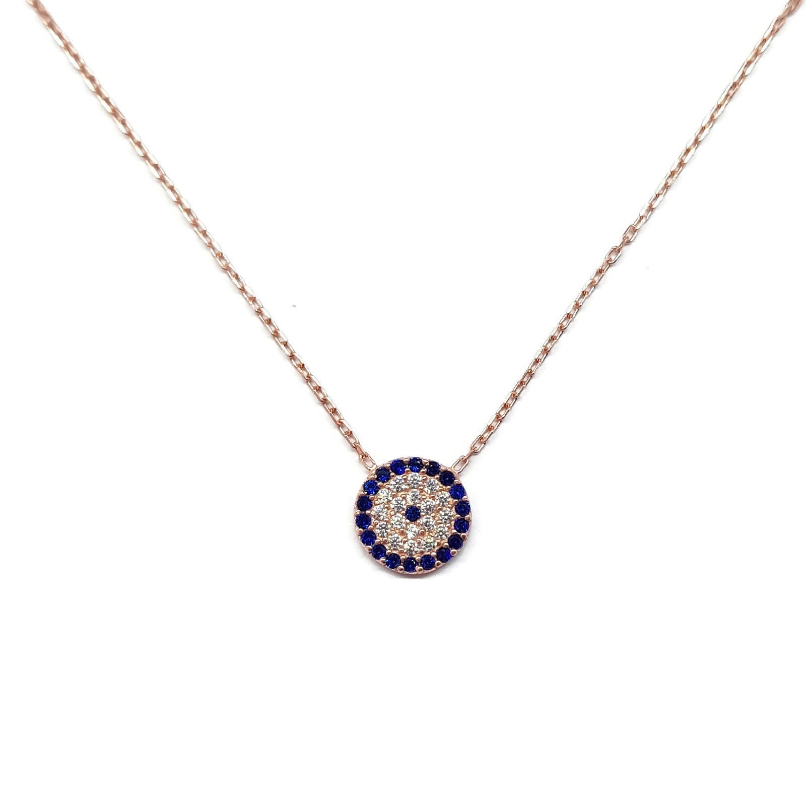 MYSTIC JEWELS By Dalia Orecchini A Goccia In Argento 925 Con Occhio Turco E Cristallo Rotondo, Porta Fortuna, Misura 30x10 Mm, Confezione Regalo - 5
