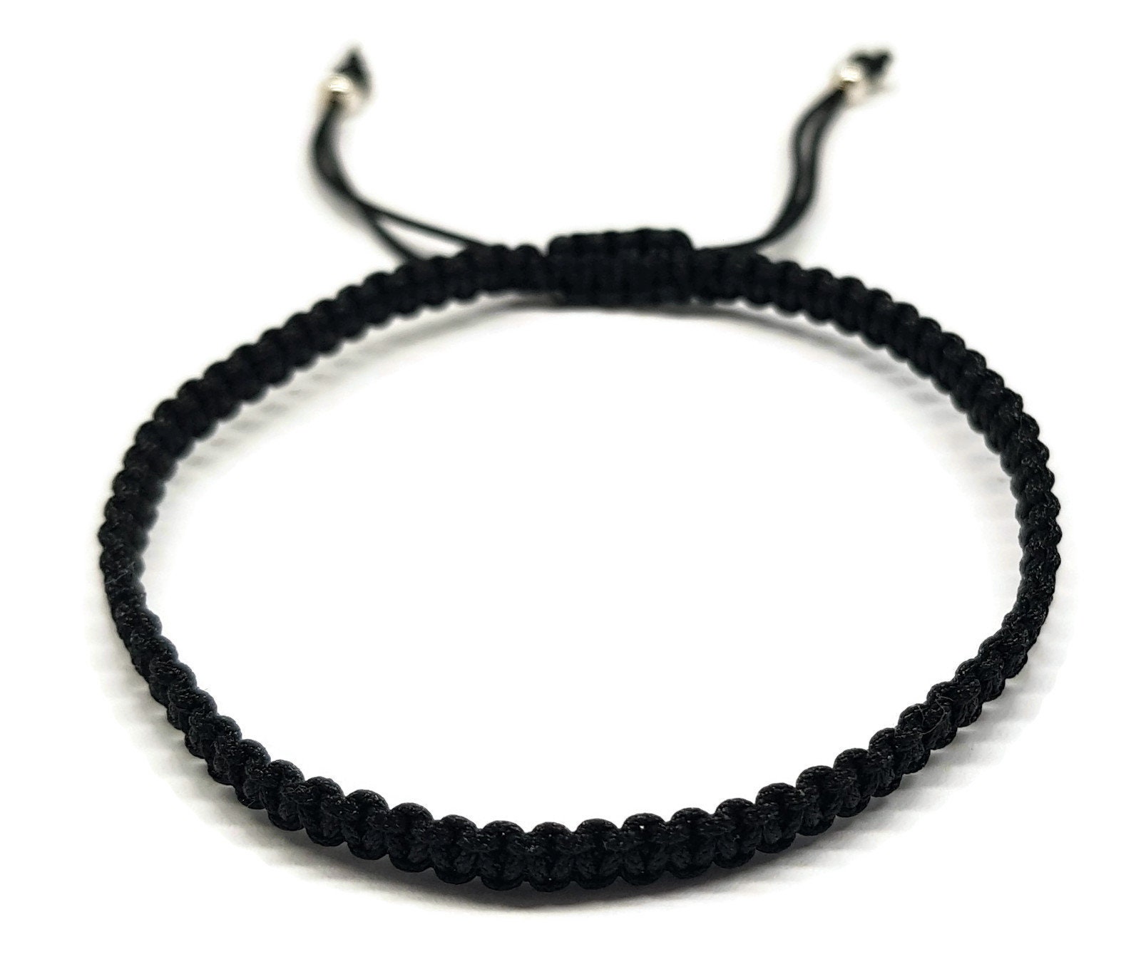 Bracciale Kabbalah in oro 14k da uomo con perline: cordino di protezione in corda rossa - Italia