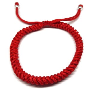 Mystic Jewels – Kabała Lucky Cord Bransoletka – Uniseks – Regulowany – Ochrona oczu – Powodzenia – Ręcznie robiona bransoletka Macrome
