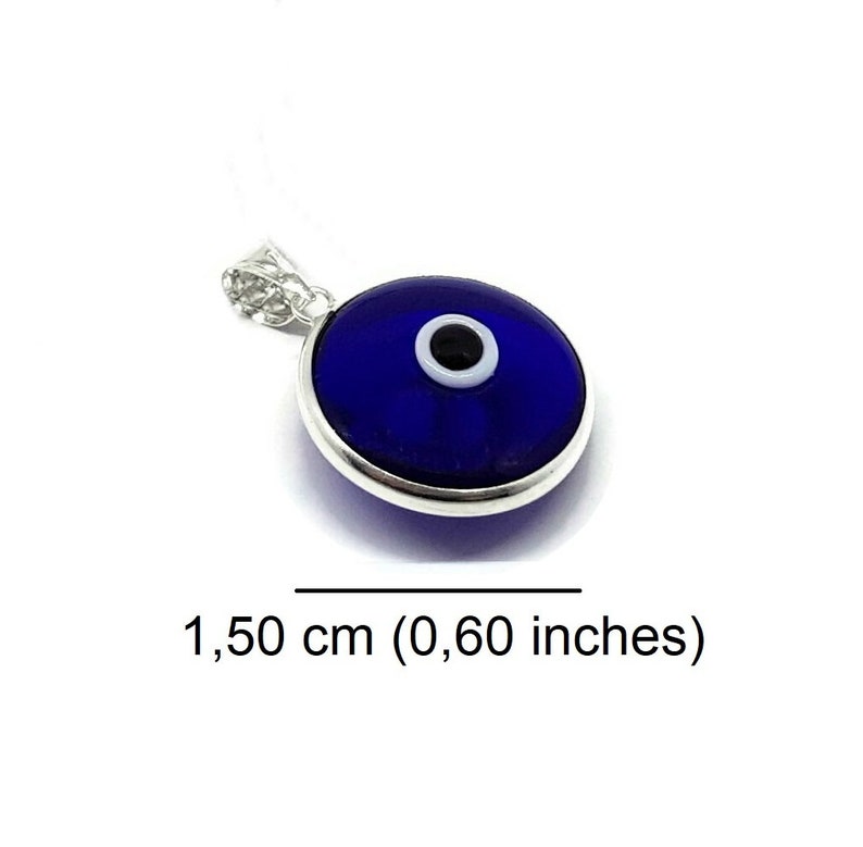 Mystic Jewels by Dalia Glass Evil Eye Pendant for Good Luck Etsy