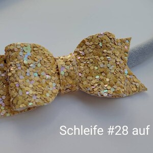 Haarband 27 Farben mit Glitzerschleife Bild 7