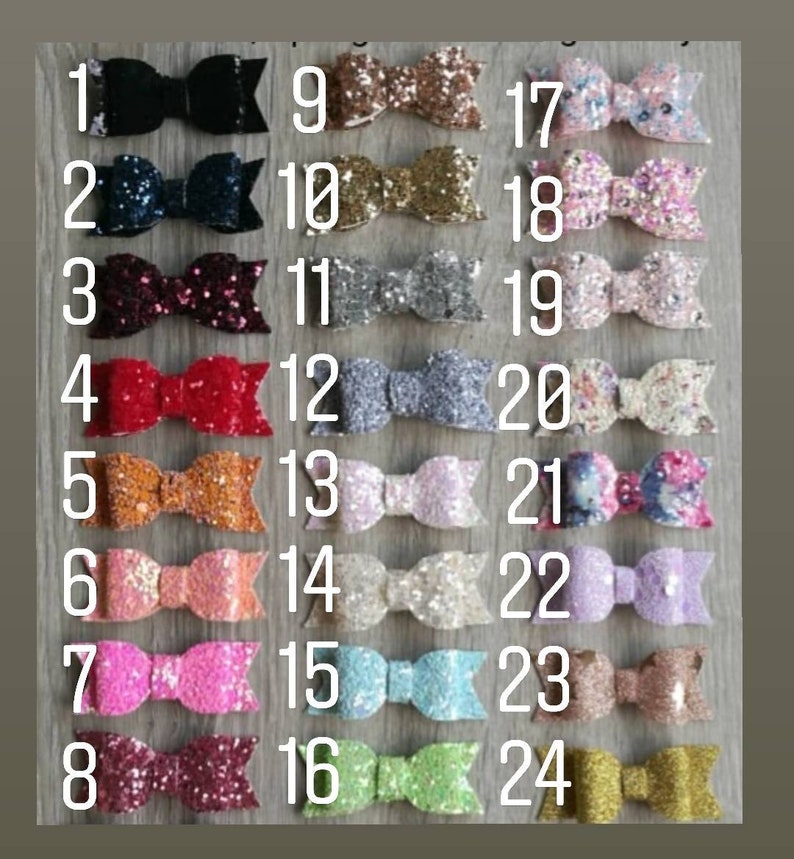 Haarband 27 Farben mit Glitzerschleife Bild 4